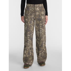 No Boundaries Women's Wide Leg Cargo Pants