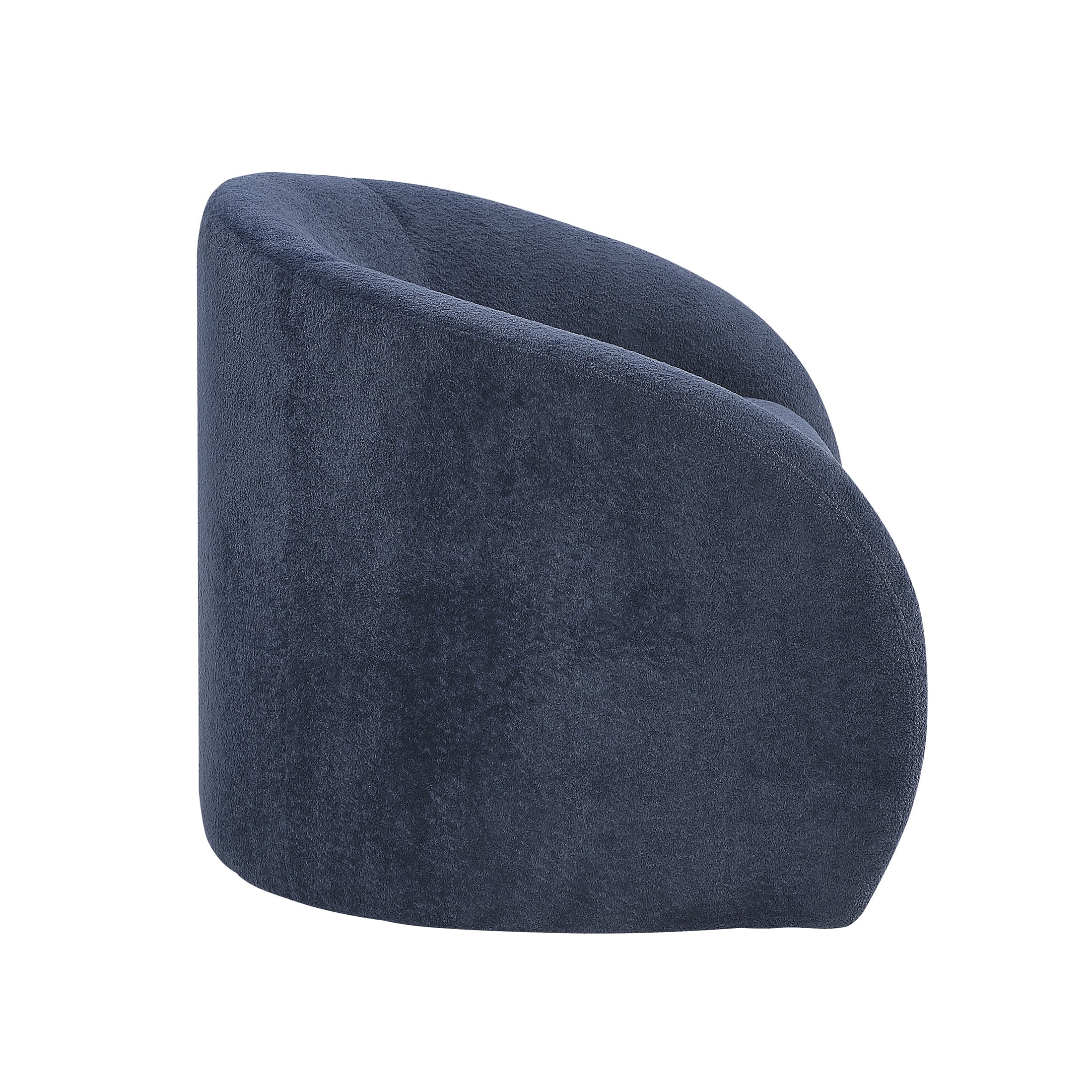 OakvillePark Lomi Contemporary Microfiber Swivel Chair, Blue