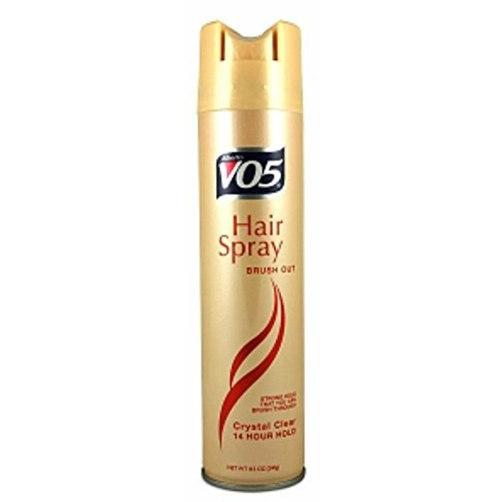 3 Pack VO5 Hair Spray Brush Out Crystal Clear, 14 Hour Hold 8.5 oz