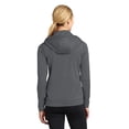 thumbnail image 2 of Sport-Tek LST238 Ladies Sport-Wick Fleece Full-Zip Hooded Jacket, Dark Smoke Grey, S, 2 of 2