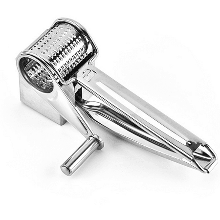 

Multipurpose Rotary Cheese Grater - Ergonomic Design for Grating Parmesan Cheddar Mozzarella Vegetables and More