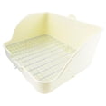thumbnail image 3 of Maoww Rabbit Litter Box Hamster Guinea Pig Pet Toilet Small Animal Litter Tray White, 3 of 9
