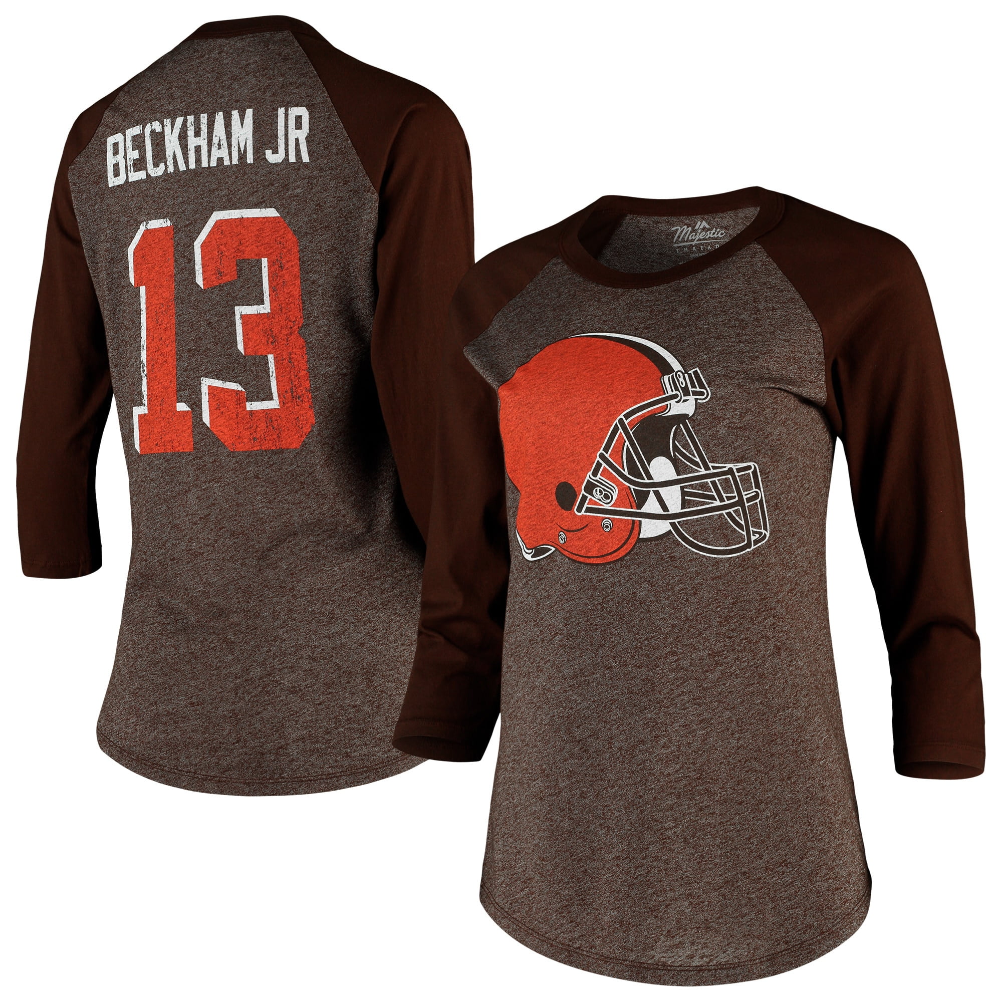 Odell Beckham Jr Cleveland Browns Majestic Threads Women's Player Name ...
