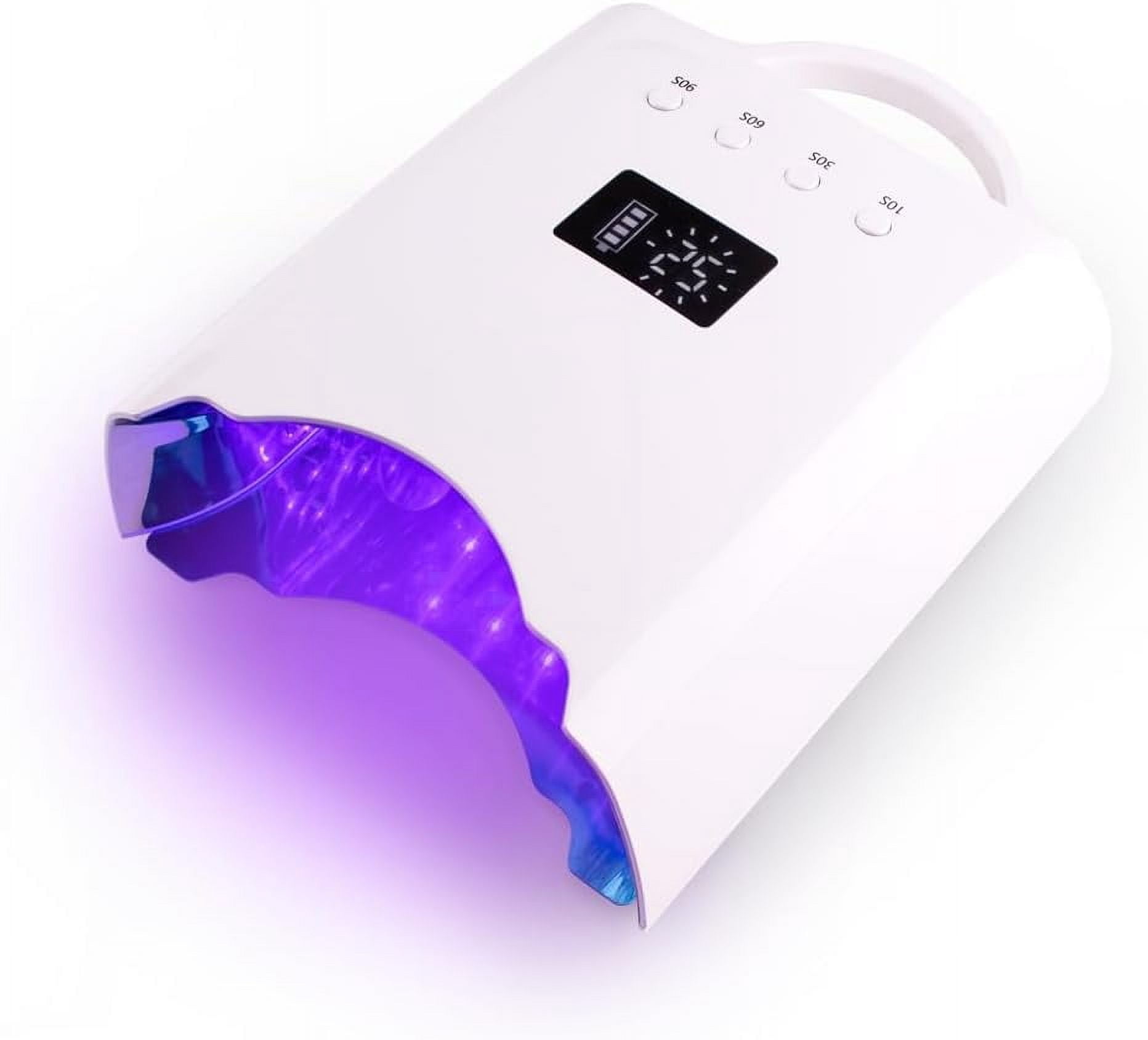 White Rechargeable UV LED Nail Lamp Professional Wireless 86w Ultra Performance Nail Machine