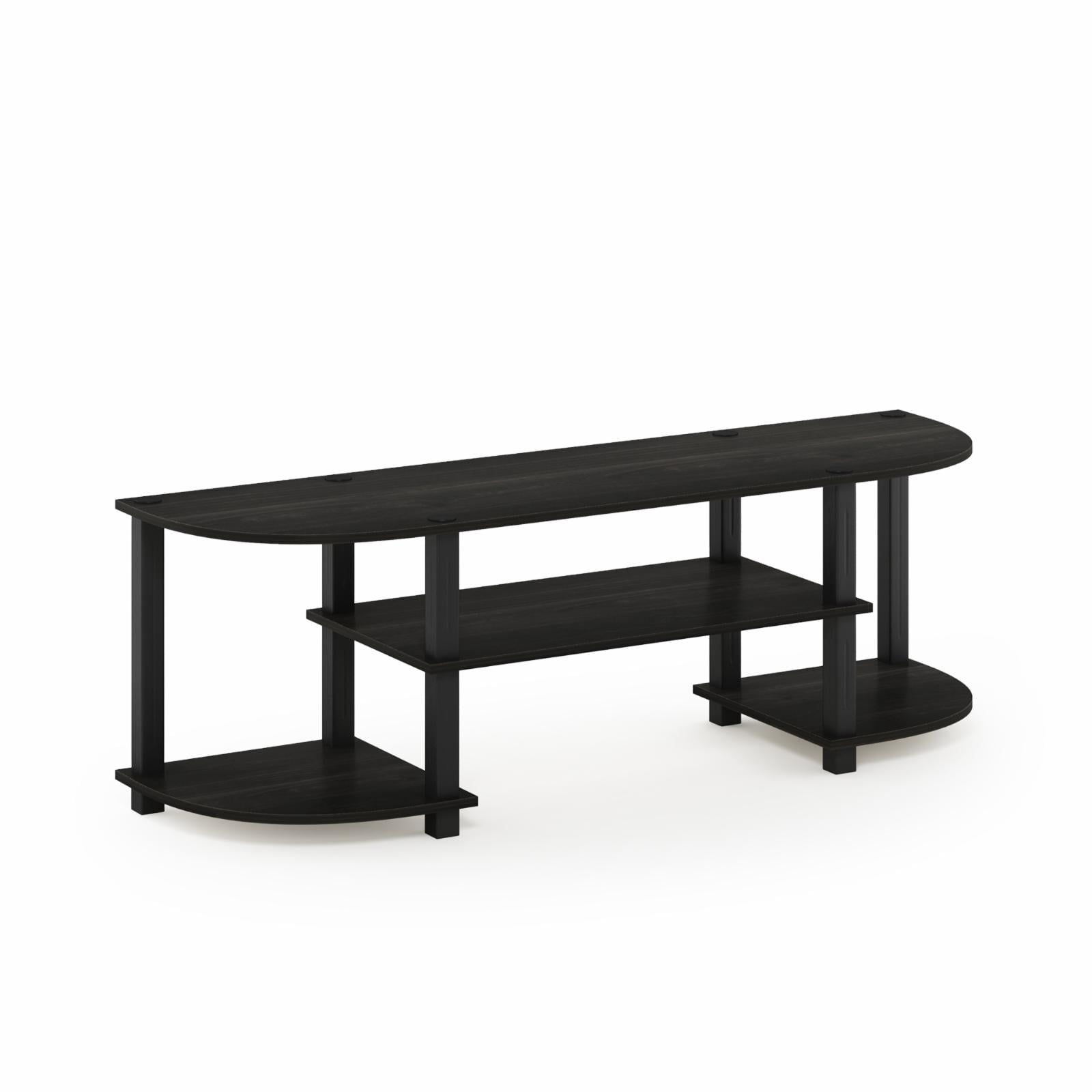 Furinno 11058EX/BK Turn-S-Tube Wide TV Entertainment Center, Espresso/Black