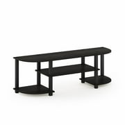 Furinno Turn-S-Tube Wood TV Entertainment Center for TV up to 55" in Espresso
