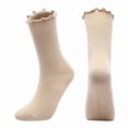 thumbnail image 3 of Women's Combed Cotton Yoga Socks, Anti-Slip Professional Pilates Grip Socks for Fitness Dance and Indoor Sports Activities, White, One Size, 3 of 7