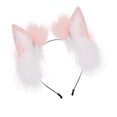 thumbnail image 3 of Aro para el pelo con decoración de orejas Yinane para actuaciones en escenario rosa, 3 of 8