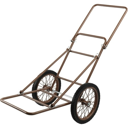 PEXMOR Folding Deer Cart 500lbs. Capacity Game Hauler Utility Gear Dolly with 17 Wheels for Hunting