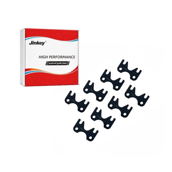 Jinkey® Chromoly Pushrod Guide Plate, GM LS 4.6L-5.7L 1998-08 Flat for 5/16" Diameter Pushrods, Black