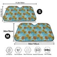 thumbnail image 3 of Haiem Sunflowers Car Windshield Sun Shade - Blocks UV Rays Sun Visor Protector, Sunshade to Keep Your Vehicle Cool, Universal Fit SUV Van Sedan-Small, 3 of 7