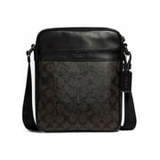 New Coach F54788 Mahoga Brown Signature Leather Crossbody Shoulder Flight Bag 8653-4