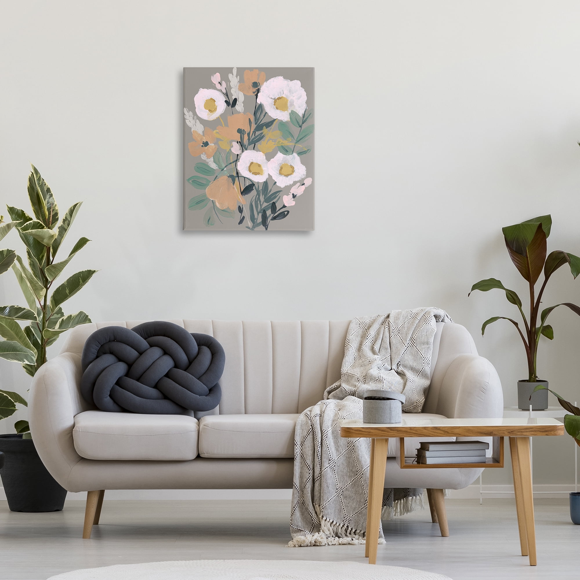 Stupell Industries Modern Poppies Collage Botanical & Floral Painting Gallery Wrapped Canvas Art Print Wall Art, 24 x 30