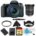 thumbnail image 1 of Canon EOS 77D DSLR Camera with 18-135mm Lens Bundle w/ Memory Kit + Bonus 10-22mm Lens (Intl Model), 1 of 5