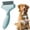 Mint Green, variant on Long Hair Pet Grooming Brush, Dual-Sided Dematting Comb & Undercoat Rake, Deshedding Tool to Clear Tangles, Knots & Loose Fur for Dogs and Cats, White