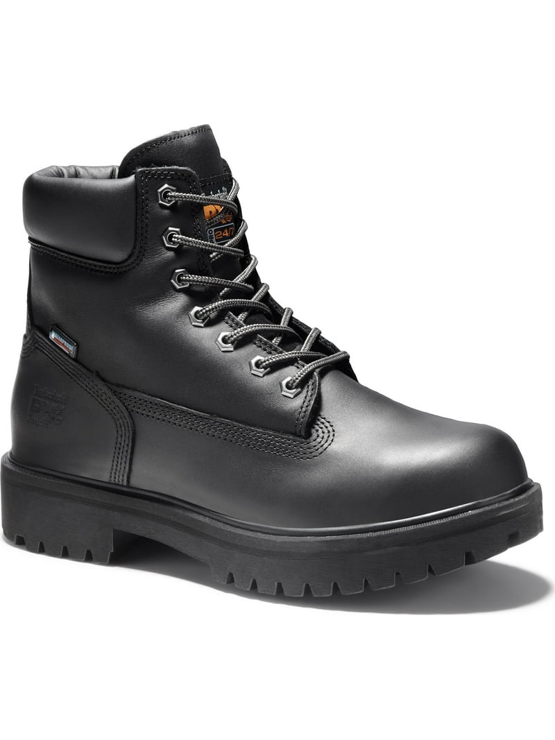 Timberland PRO Black, Men's 6 Waterproof, Insulated, Steel Toe, Work Boot (12.0 W) - Walmart.com