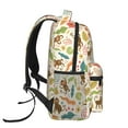 thumbnail image 3 of Kdxio Monkeys in the Jungle Pattern Casual Student Backpack Lightweight Daypack Laptop Compartment Travel School Ergonomic Canvas Multi Pocket Design-One Size, 3 of 5