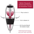 thumbnail image 6 of Vinturi Red Wine Aerator 6 Piece Tower Set, in Black (V1071), 6 of 9