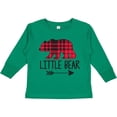 thumbnail image 3 of Inktastic Plaid Little Bear with Arrow Boys or Girls Long Sleeve Toddler T-Shirt, 3 of 5