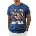 thumbnail image 5 of DHFJKG 250 Years Anniversary USA Shirts For Men 1776-2026 T Shirt Short Sleeve Crew Neck 4Th Of July Graphic Tee Celebrate America's 250Th Anniversary, 5 of 5