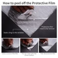 thumbnail image 5 of Privacy Window Film Reusable Glass Opacifying Film Opaque Film Patterned Glazing Film Electrostatic Window Film Self-Adhesive Window Film Anti UV Window Film for Office Kitchen Bedroom, 5 of 5
