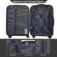 thumbnail image 4 of Travelhouse 3 Piece Hardshell Luggage Set Hardside Lightweight Suitcase with Lock Spinner Wheels and 2 Packing Cubes.(Gray), 4 of 7