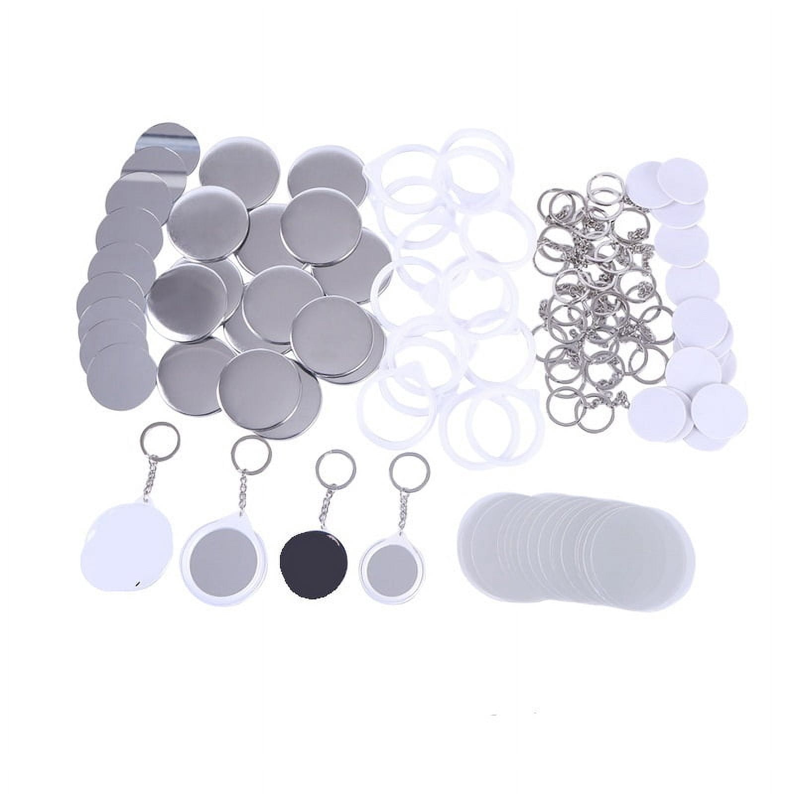 58mm DIY Keychain Button Making Kit Mirror Bottle Opener for Button Making Machine Badge Crafts ,Beginner-Friendly