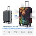 thumbnail image 6 of Daiia Whimsical Dragon Color Cool Luggage Cover, Thickened Washable Travel Luggage Covers, Elastic Unique Baggage Covers for 18-20 inch Luggage-Medium, 6 of 9