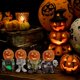 thumbnail image 5 of Caballero de calabaza brillante de Halloween, estatua de caballero de calabaza de Halloween, estatua de caballero de calabaza, estatua de decoración de Halloween, jardín al aire libre, patio, porche, decoración de Halloween (verde) oso de fresa Electrónica, 5 of 5