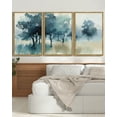 thumbnail image 5 of SHENIFY Large 24x36in3pcs Natural Framed Landscape Wall Art Set Watercolor Ink Wash Tree Forest Nature Scenry Tie-dyed Wilderness Farmhouse Rustic Modern Art Decorative, 5 of 5