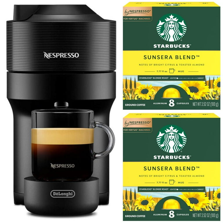 Nespresso Bundle, Vertuo Line POP Machine and Starbucks Sunsera