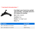 thumbnail image 2 of Front Right Lower Control Arm and Ball Joint Assembly - Compatible with 2014 - 2015 Subaru XV Crosstrek, 2 of 2