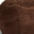 thumbnail image 3 of Classic Cozy Brown Bean Bag Chair, 3 of 7
