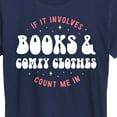 thumbnail image 3 of Instant Message - Books Comfy Clothes - Women's Short Sleeve Graphic T-Shirt, 3 of 6