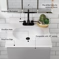 thumbnail image 3 of Pemberly Row 19" Cultured Marble Single Bowl Vanity Top in Solid White, 3 of 8