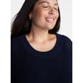 thumbnail image 4 of Terra & Sky Women’s Plus Crewneck Sweater with Short Dolman Sleeves, Midweight, Sizes 0X-5X, 4 of 5