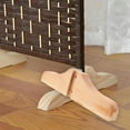 thumbnail image 4 of AURARMLET 2Pcs Beige Wooden Room Divider Feet Rectangular for Screens and Space Partitioning Stable Base, 4 of 6