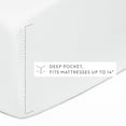 thumbnail image 6 of Noble Linens 4 Piece 100% Cotton Percale Sheet Set in White, Twin, 6 of 13