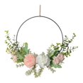 thumbnail image 1 of Simulation Wreath Artificial Carnation Wreath Door Hanging Ornament Wreath, 1 of 1