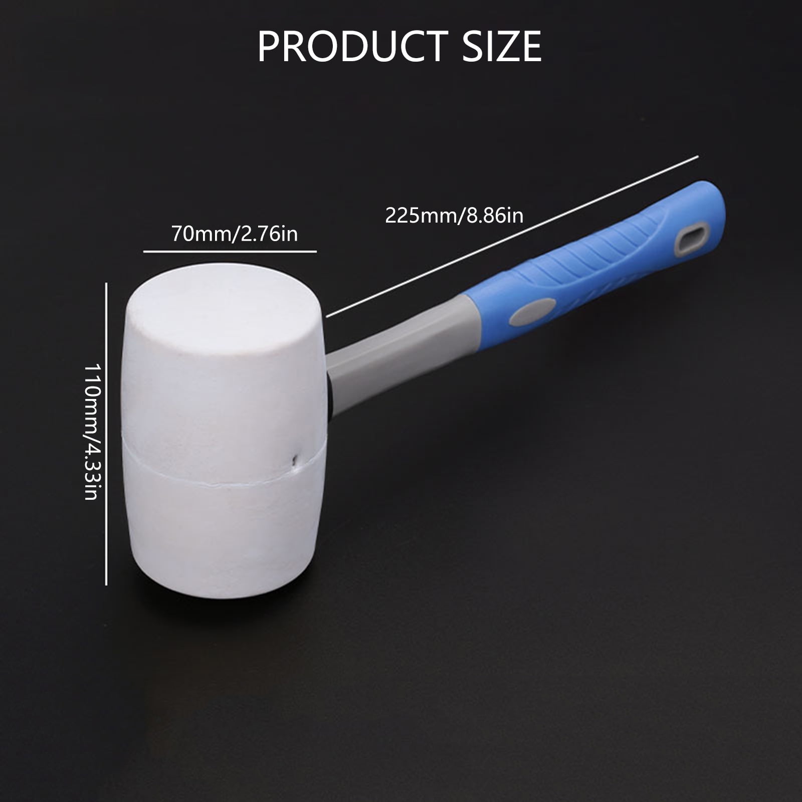 AntiSlip Installation Rubber Hammer For Floors And Ceramic Tiles Durability Rubber Mallets Tool