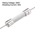 thumbnail image 3 of Unique Bargains Fast Blow Fuse Wire Ceramic Fuses 6mm x 32mm 250V F30A, 5Pcs, 3 of 5