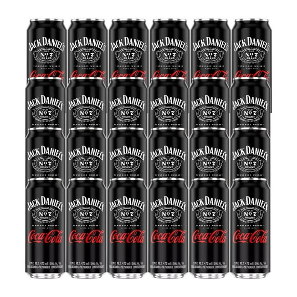 Pack de 24 Bebida Preparada Jack Daniels Coca Cola Lata 473 ml