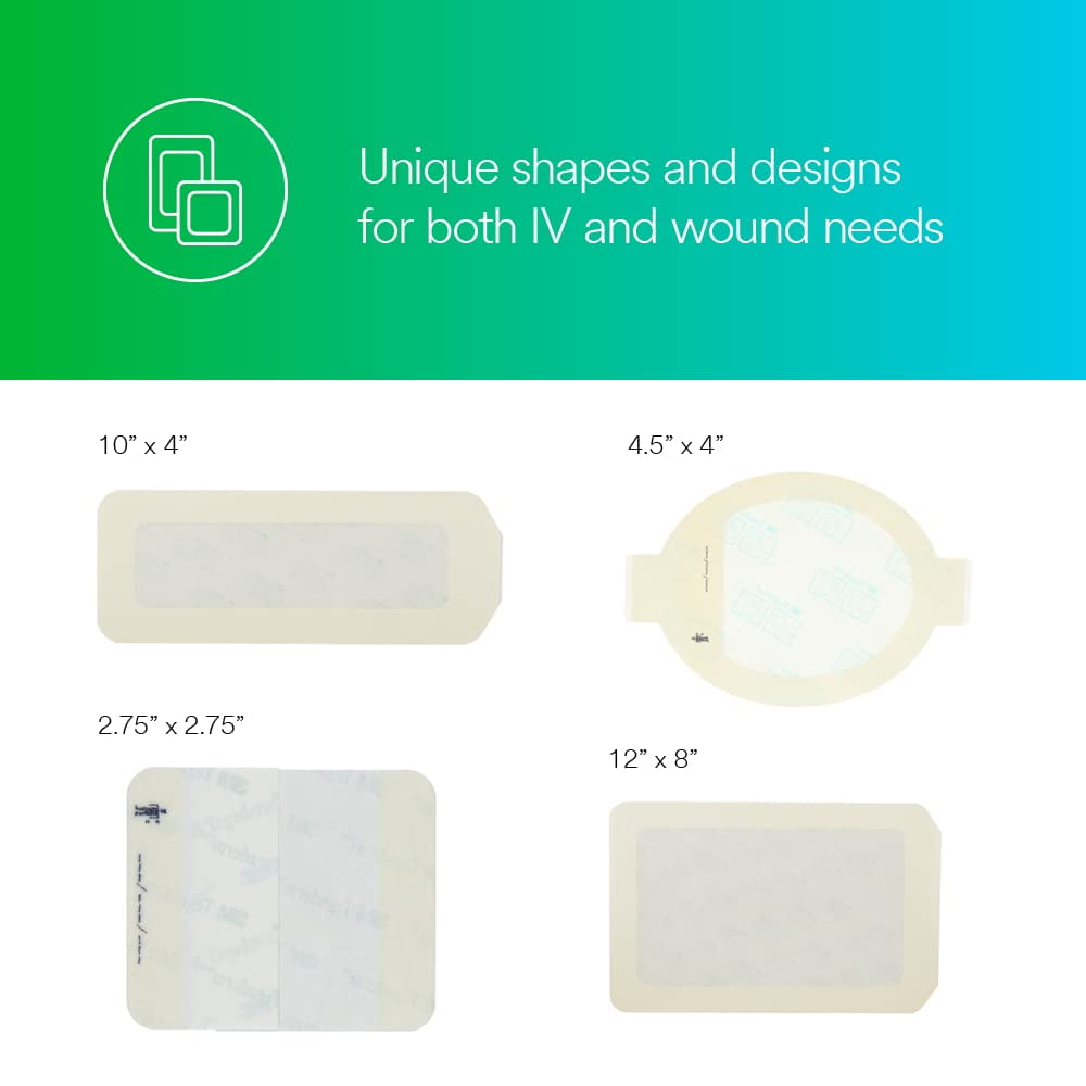 Tegaderm Transparent Film Dressing 1-3/4 X 1-3/4 Inch Frame Style Delivery With Label Sterile, Box of 100