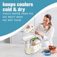 thumbnail image 4 of Cool Coolers by Fit + Fresh XL Soft Ice Packs for Lunch Bags & Coolers, Pina Colada Stripe, 2pk, 4 of 6