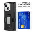 thumbnail image 2 of CoverON For Apple iPhone 14 Plus Holster Case, Heavy Duty Full Body Belt Clip Phone Cover Kick Stand Card Slot - Black, 2 of 8