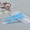 thumbnail image 2 of Cuchara suave, cuchara para bebés, utensilio para alimentación infantil, cuchara para alimentación infantil, rendimiento confiable, 2 of 3