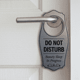 thumbnail image 2 of Signs ByLITA Do Not Disturb. Beauty Sleep In Progress Door Hanger - Black, 4" x 8", 2 of 5