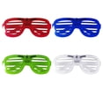 thumbnail image 4 of Lunettes LED Portables en Plastique Lumineuses pour Anniversaire, Lunettes de Festival à Piles, Lunettes Lumineuses Foncées Rouges, 4 of 7