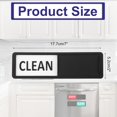 thumbnail image 2 of PATIKIL Dishwasher Magnet Clean Dirty Sign, 7x2 Inch Clean & Dirty Dishwasher Sliding Indicator Black Acrylic Magnet Sign Kitchen Gadget, Black & White, 2 of 7
