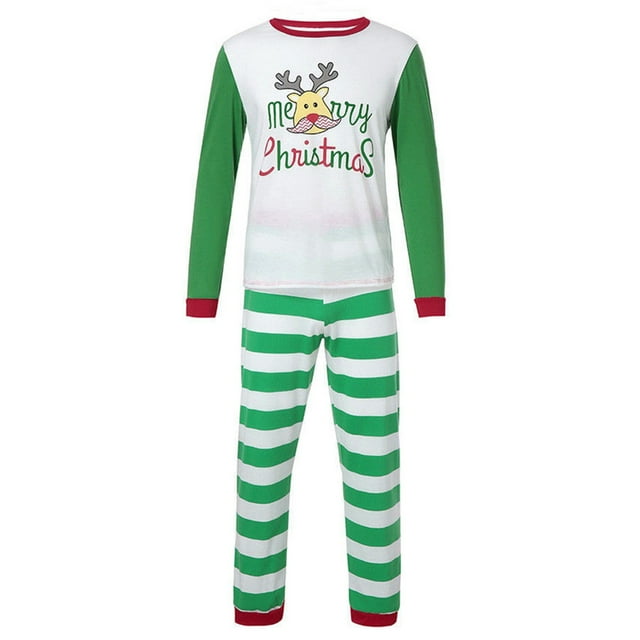 Pjs pour Hommes Tenue Parent-Enfant Costumes de Noël Patchwork à Carreaux Imprimés Vêtements de Maison Col Rond Manches Longues Pyjamas Ensembles Deux Pièces Pyjamas Assortis pour Couples en Liquidation